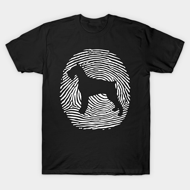 Giant Schnauzer DNA Fingerprint I Dog Giant Schnauzer T-Shirt by Shirtjaeger